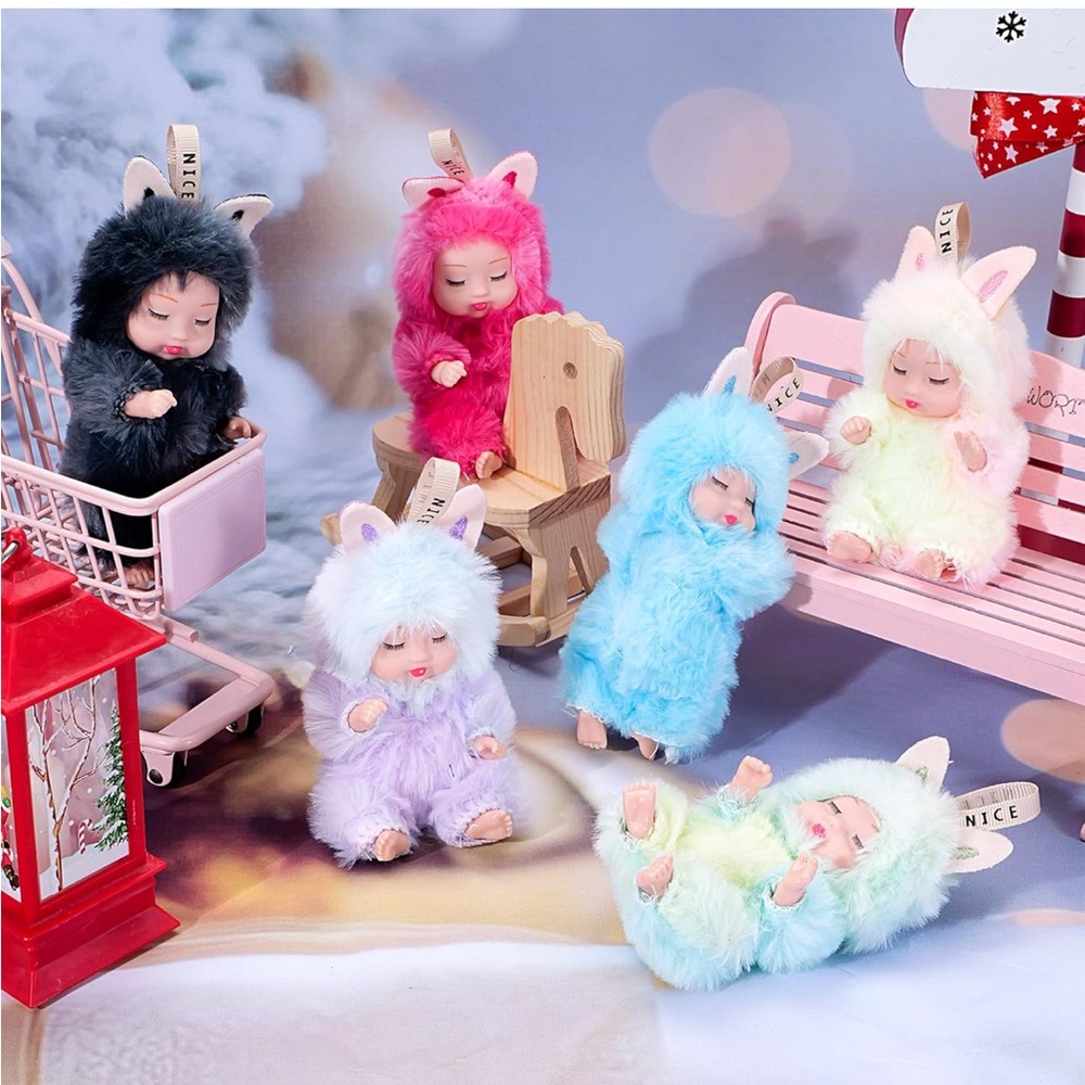 Zzz Fluffy Bunny Mystery Keychain Doll Blind Blox